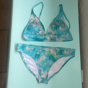 Johnny Was ‘Calme’  Blue and White Bikini